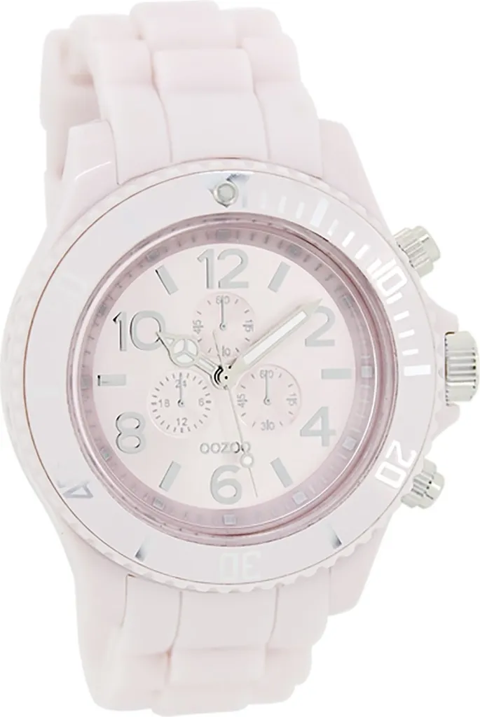 Montre mixte tendance Oozoo rose pour le quotidien et les tenues d'été