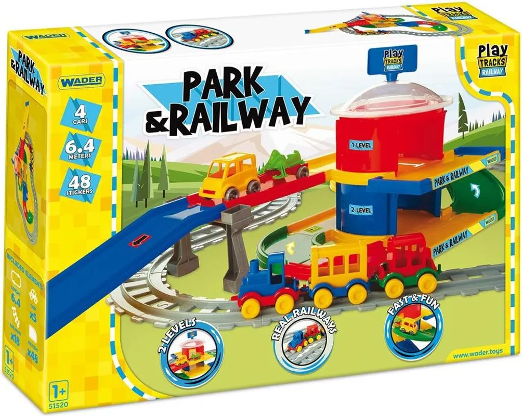 Circuit Play Tracks Railway de 4,3m : Système de Montage Facile et Robuste