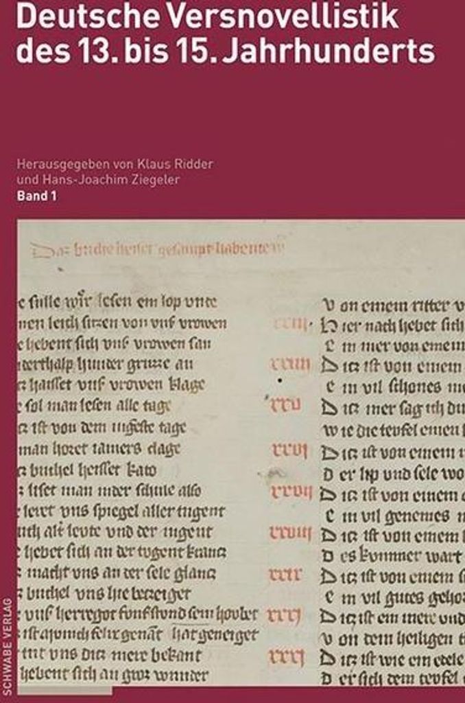 Deutsche Versnovellistik des 13. bis 15. Jahrhunderts (DVN). Bd.1.2