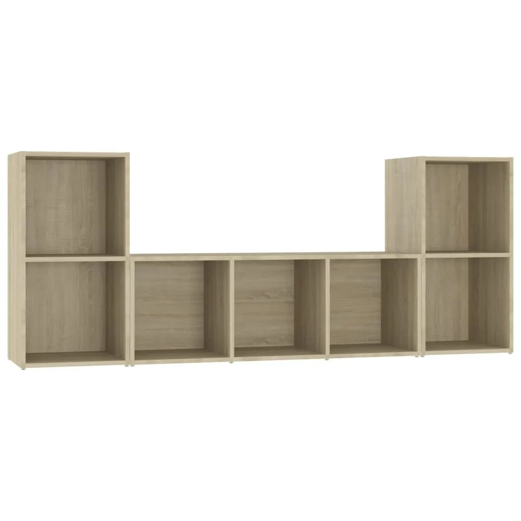 Set Mobili TV Sospesi vidaXL 3pz Sonoma - Arredo Living di Lusso