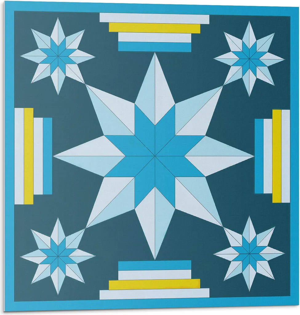 Piastrelle Adesive PVC Stelle Geometriche 20x20cm - 20 Pezzi Vinile