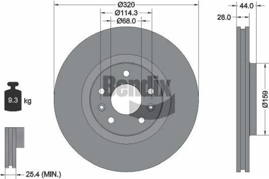 Disque de frein pour entretien Renault Espace, Scenic et Laguna