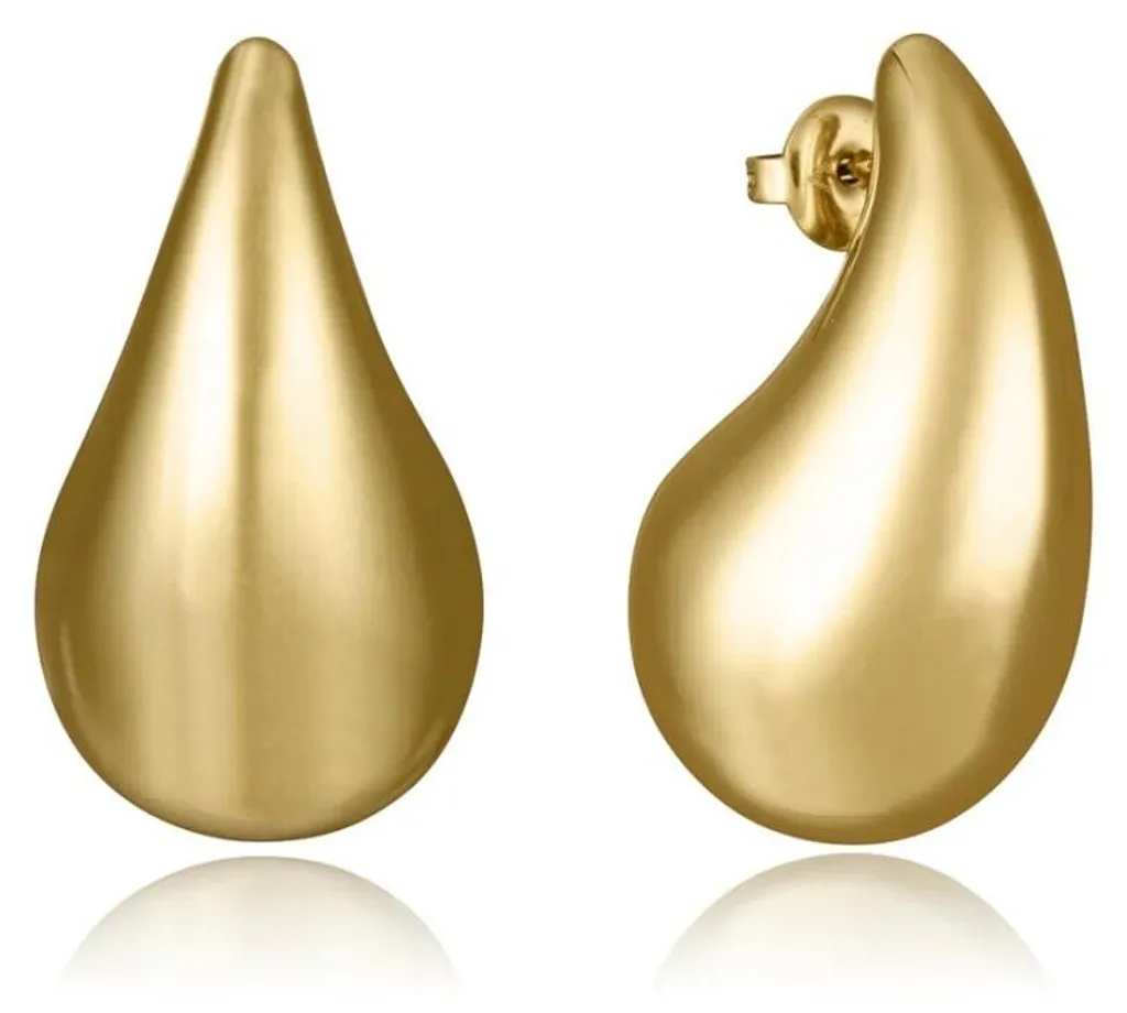 Boucles d'oreilles Tear Drop Air 14198E01012 en acier plaqué or jaune