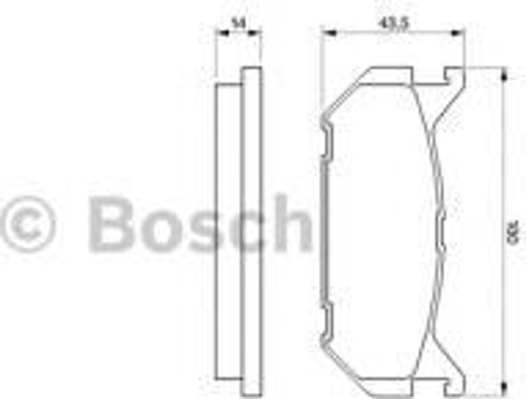 Bosch Bremsbelagsatz, Scheibenbremse 0 986 424 266