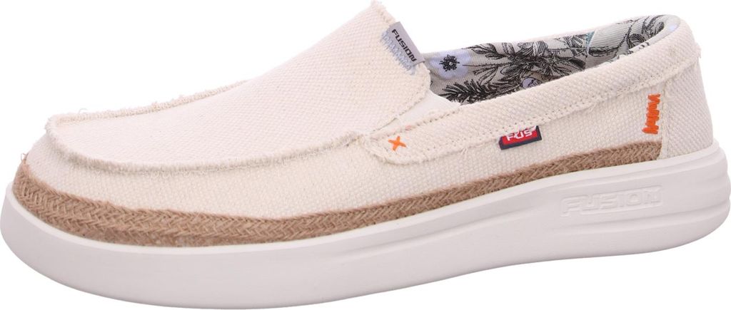 Fusion Leinenschuh Beige in Gr. 43