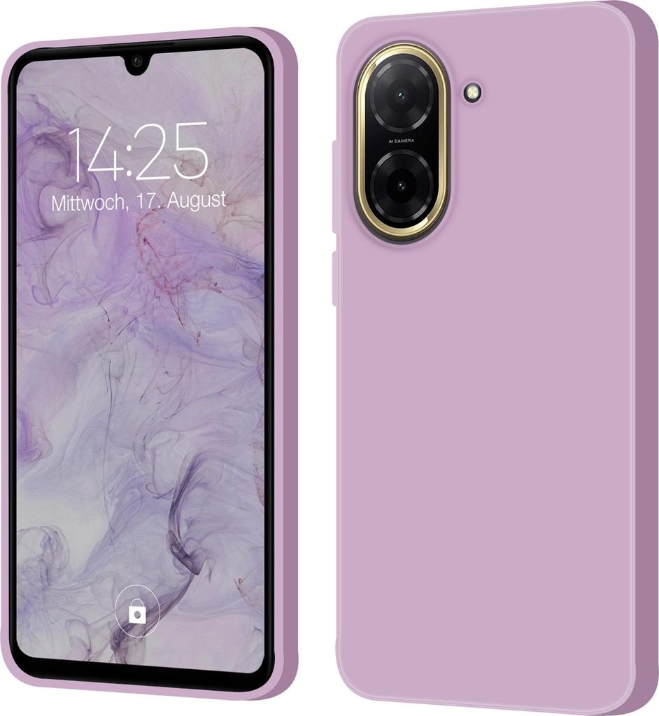 Hülle für Xiaomi Redmi A5 Case Cover Bumper Silikon Softgrip Schutzhülle Farbe: Lila