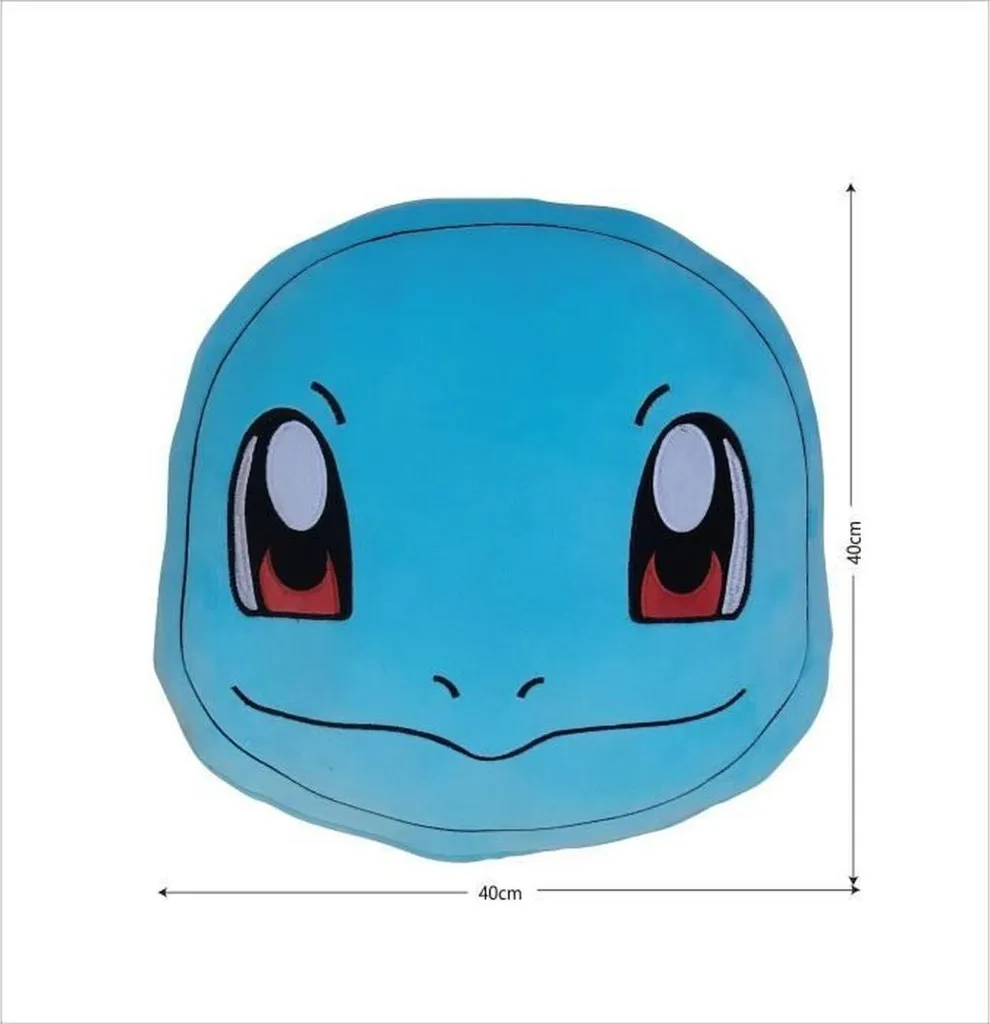 Coussin Pokémon 40x45cm en Polyester Bleu - Texture Douce et Durable