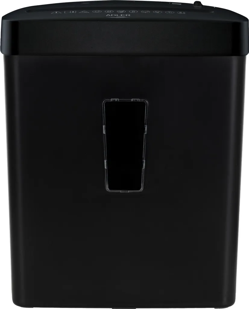 Destructeur de documents noir Adler 200W coupe croisée haute performance - 4