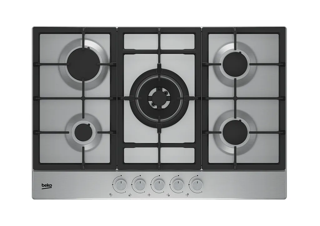 Table Gaz Beko 5 Feux 75cm : Plus d'Espace et de Sécurité pour vos Repas
