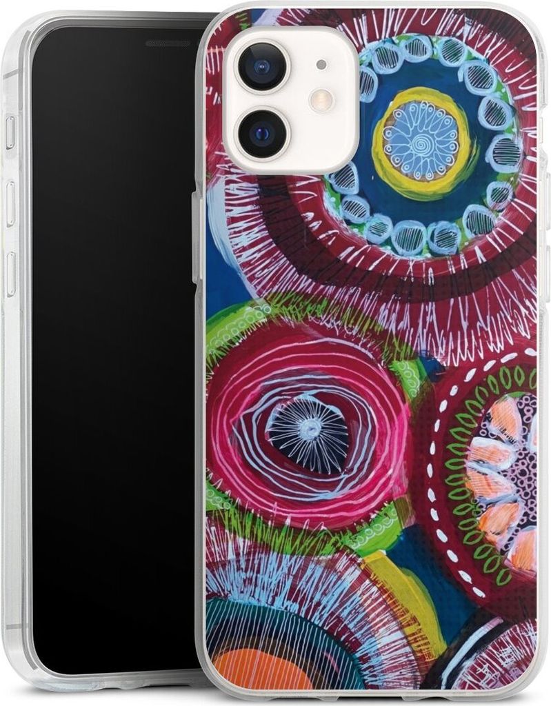 DeinDesign Handyhülle für Apple iPhone 12 Silikon Hülle Case Smartphone Schutzhülle Farbe Malerei bunt