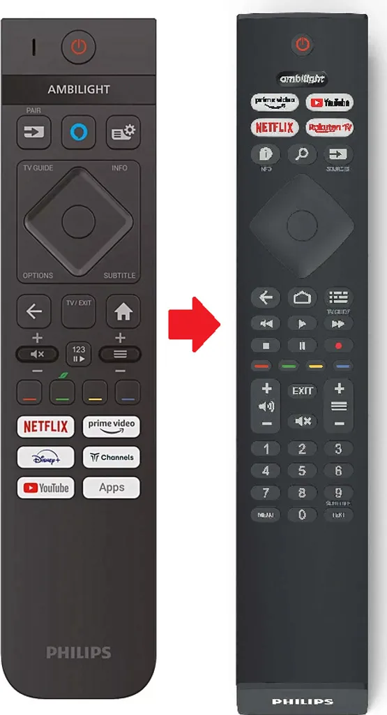 Telecomando Originale Philips 398GM10BEPHNE000CR SRC-3215-01 TV Ambilight