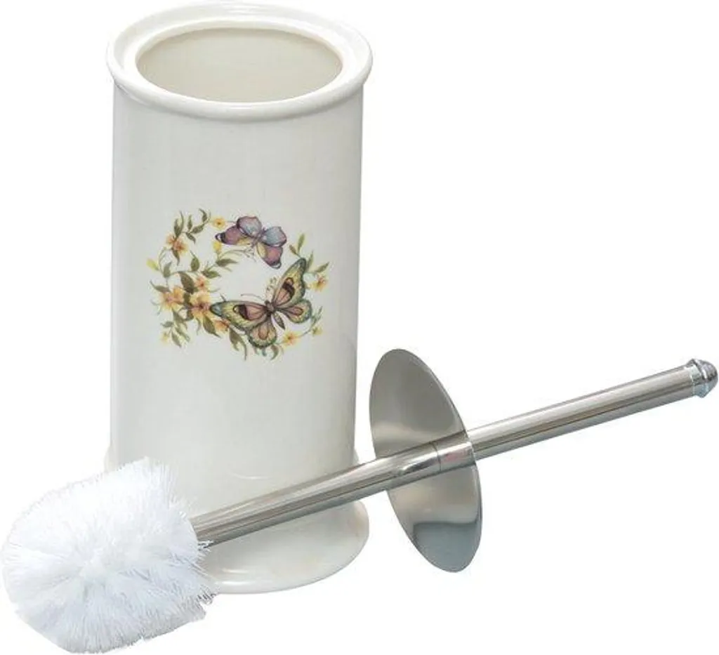 Accessoires de toilettes en céramique artisanale au décor campagne chic
