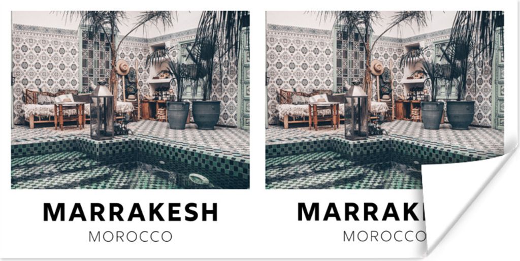 MuchoWow Poster Marokko - Marrakech - Dekoration 160x80 cm - Foto Poster