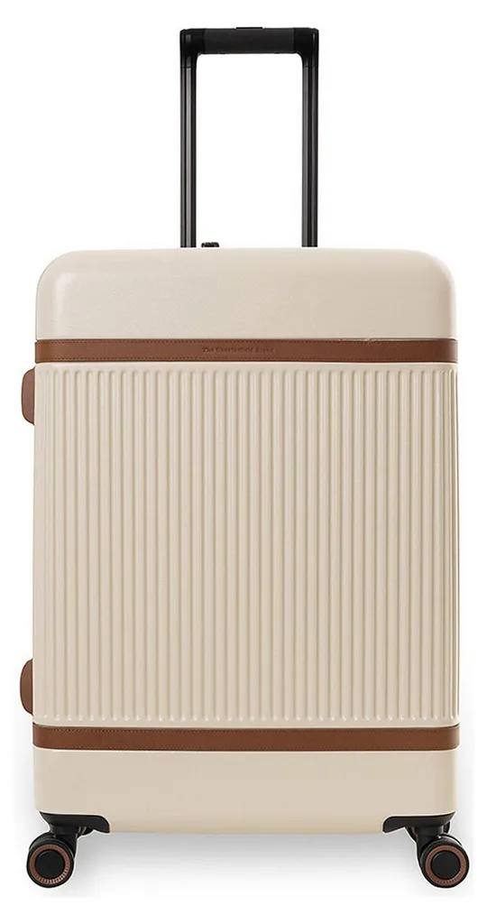 Trolley extensible Zuna coloris écru 65cm avec roulettes souples