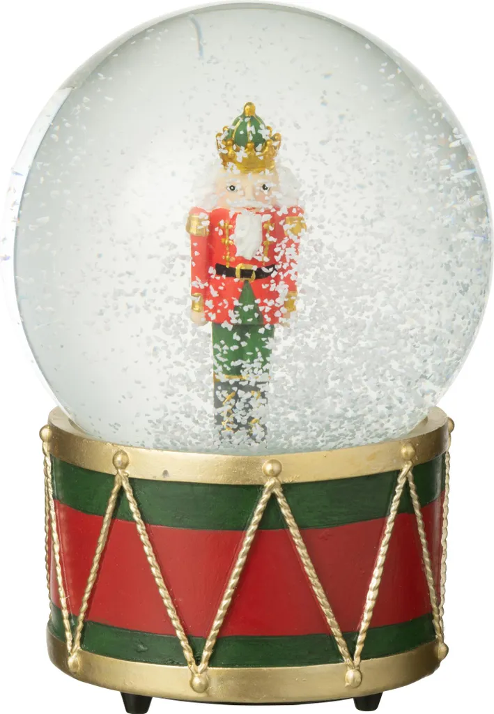 Décoration de table Noël J-Line Globe Casse-noix pour ambiance féerique