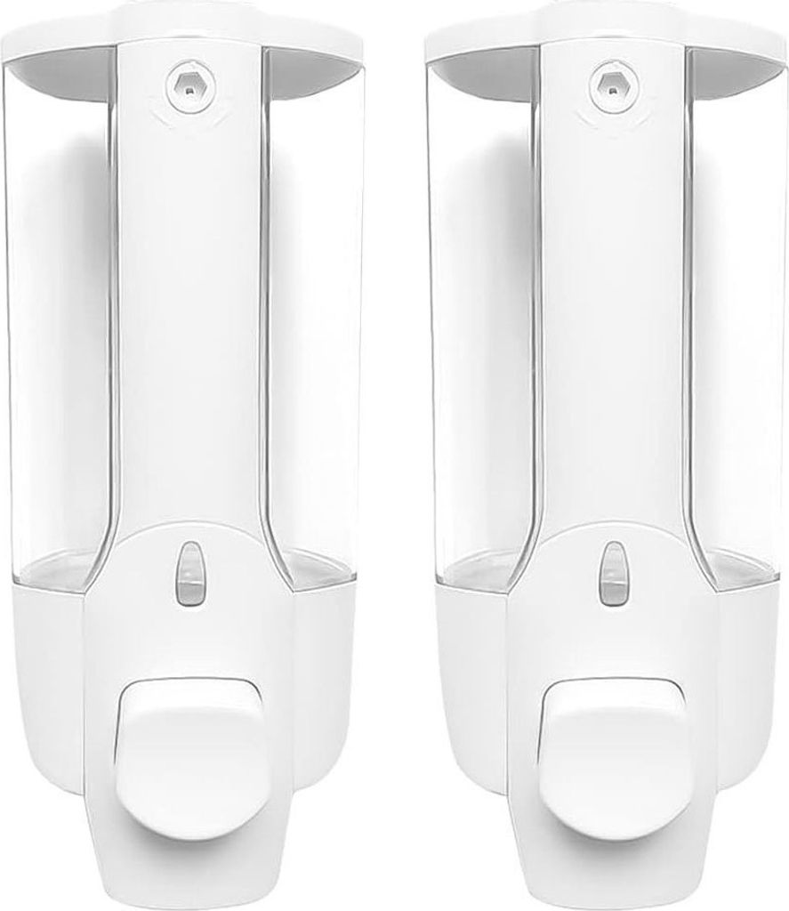 Seifenspender Wandmontage – 350 ml, 2 Stück, Weiß Produktbild 