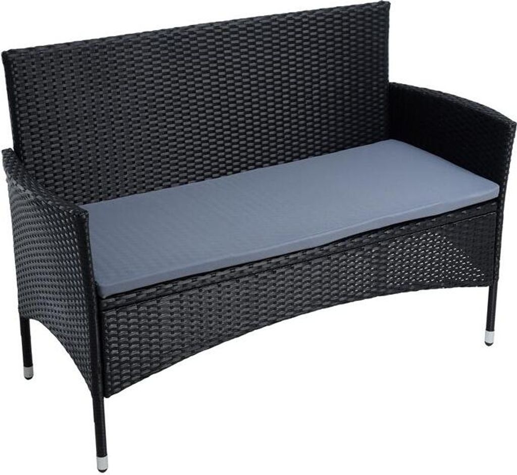 Gartenbank Rattan Gartenmöbel 2-Sitzer Rattanmöbel Sitzbank Produktbild 