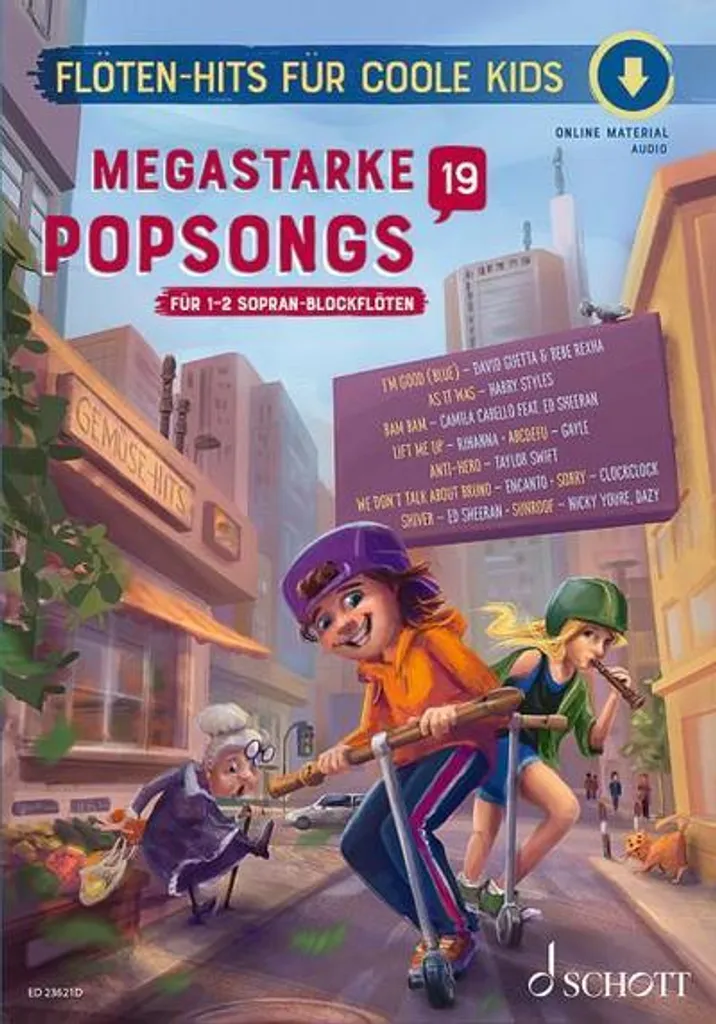 Megastarke Popsongs Vol. 1-2 : Partitions pop faciles pour flûte à bec