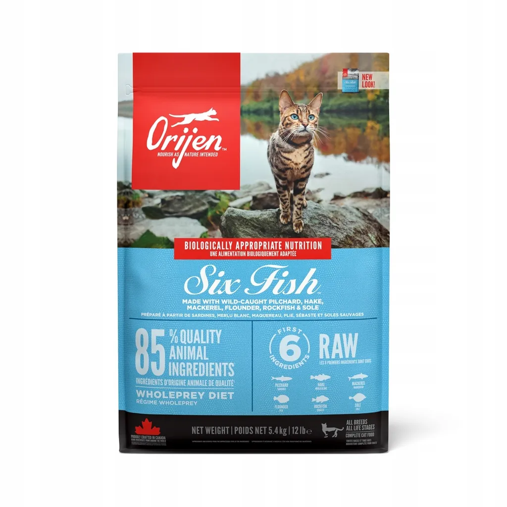Orijen Six Fish Chat - Solution pour Chat Difficile et Sans Appétit