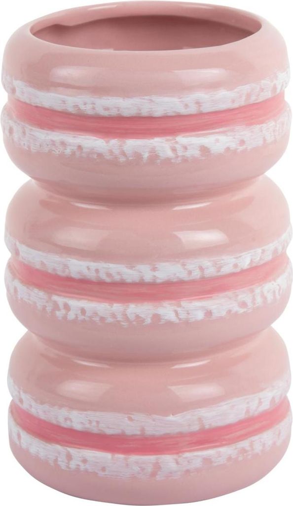 Present Time - Vase Macaron - Zartes Rosa - 9.3x9.3x19.5cm