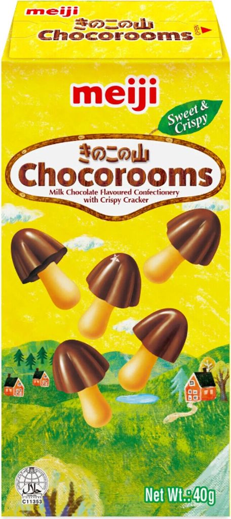 Meiji Chocorooms Chocolate (10 x 40g)