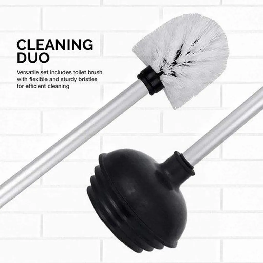 Brosses de nettoyage avec manche aluminium robuste et récipient design