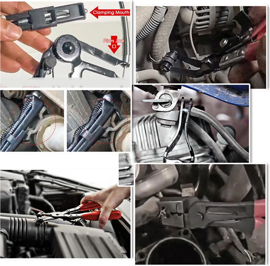 Jeu de 9 pinces flexibles pour colliers de serrage auto longue portée - 6