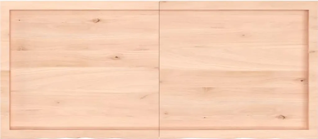 vidaXL Mensola a muro 140x60x(2-6) cm in legno massiccio di quercia non trattato
