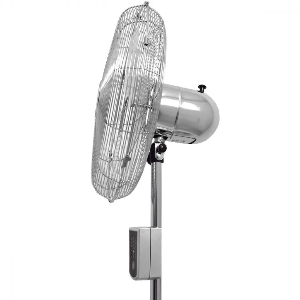 Syntrox Digital Ventilateur sur pied Chrome Rétro avec Télécommande - 10