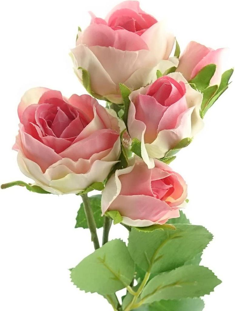 GASPER Rosenblütenstiel Rosa 39 cm - Kunstblumen