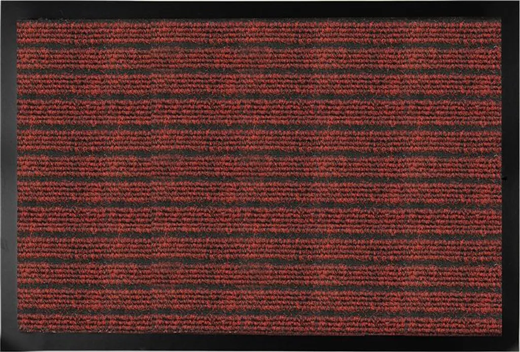 Grand Tapis d'Entrée Rouge 100x150 cm DuraMat pour Extérieur et Salon