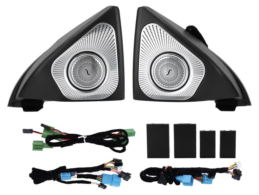 64-Farben-3D-Drehhochtöner mit LED-Ambientebeleuchtung als Ersatz für Mercedes-Benz A-Klasse W177 2019-2021