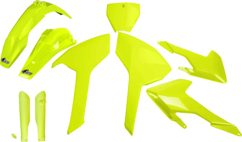 Kit Carénage UFO Plast 9 Pièces Jaune Fluo pour Husqvarna FC TC 16-18