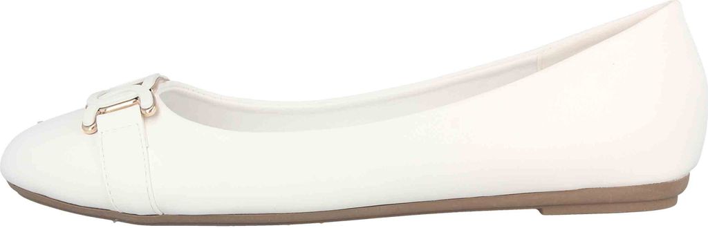 Fitters Footwear Iris Ballerinas in Übergrößen Weiß 2BB0882004 White Polyurethangroße Damenschuhe