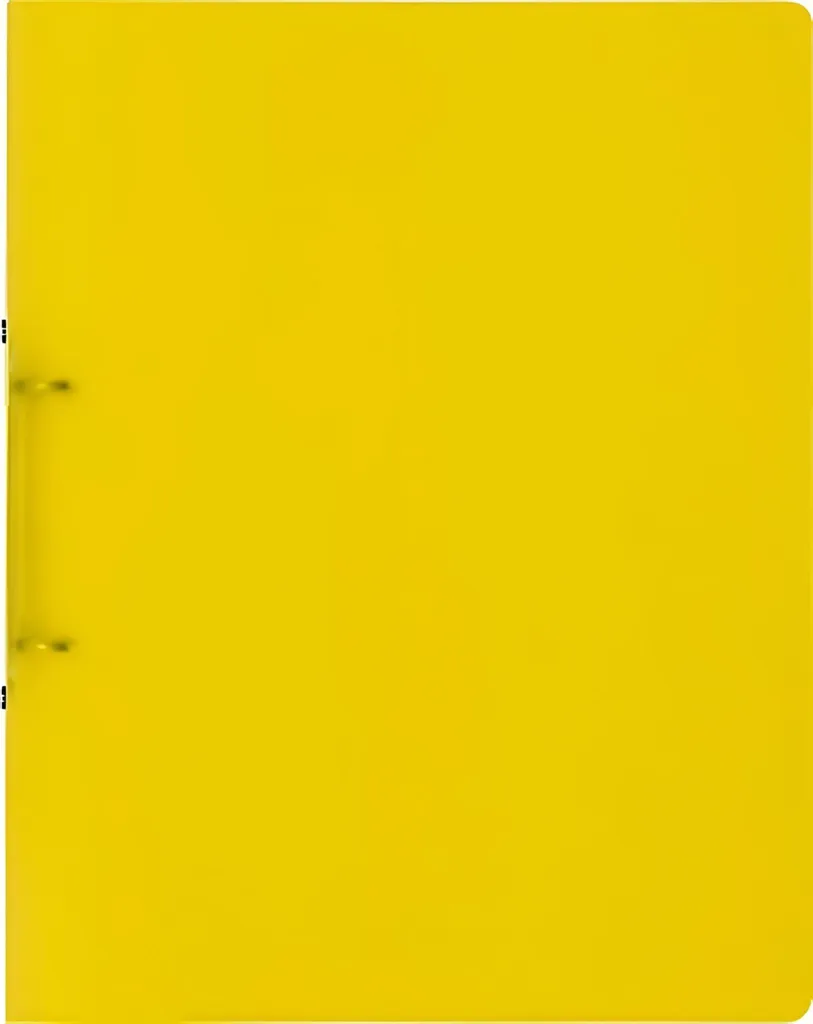 Classeur A4 Brunnen jaune en plastique résistant avec 2 anneaux 16mm