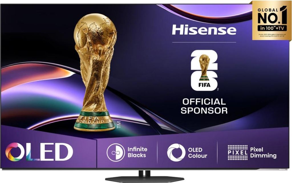 Hisense 55 '' A85Q | OLED Smart TV 4K 120 Hz, 139,7 cm Produktbild 