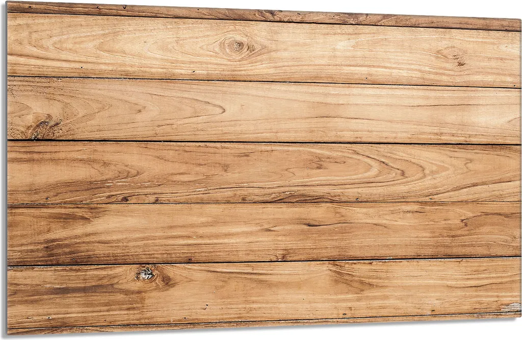 Coprifornelli 80x52cm Vetro Marrone Legno per Induzione e Ceramica