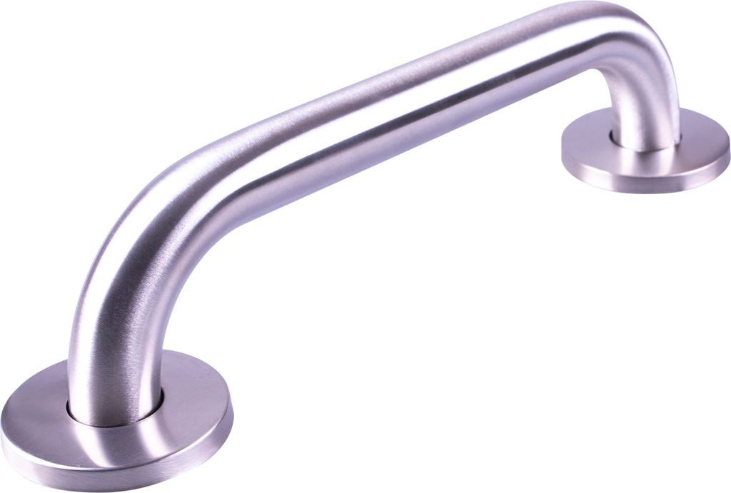 Aidapt gebogener Edelstahlgriff – gebürstete Oberfläche – 30 cm