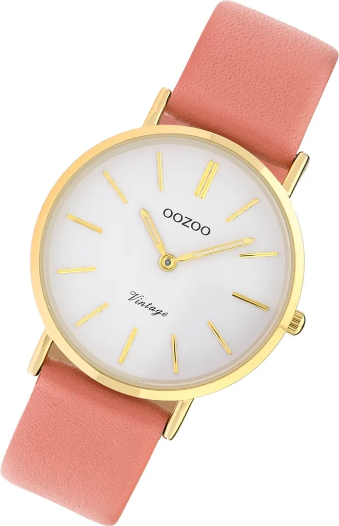 Oozoo Orologio da Polso Donna Grigio Analogico C8185 Vintage