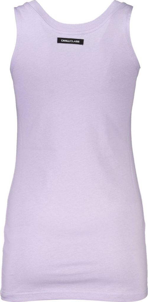Violettes Damen-Trägershirt mit Druck und Rundhalsausschnitt