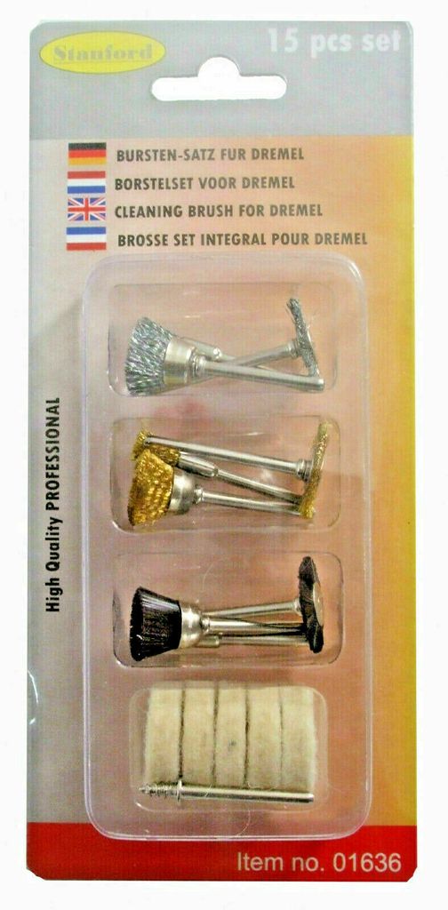Bürsten Satz 15 tlg für Dremel Multi Tool