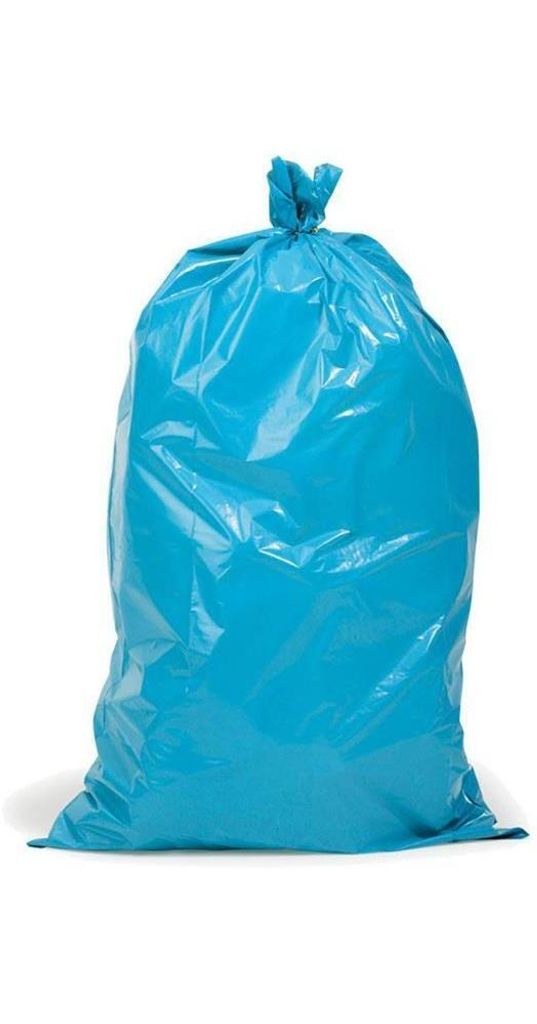 Müllsack Premium Inhalt 120l Maße 700x1100mm Stärke 200μ PE blau TRANSPAK
