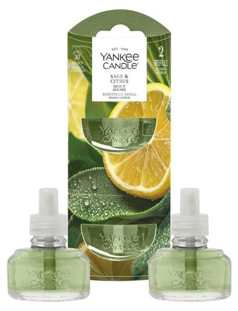 Yankee Candle Sage & Citrus Duftstecker Nachfüllung 2 x Produktbild 