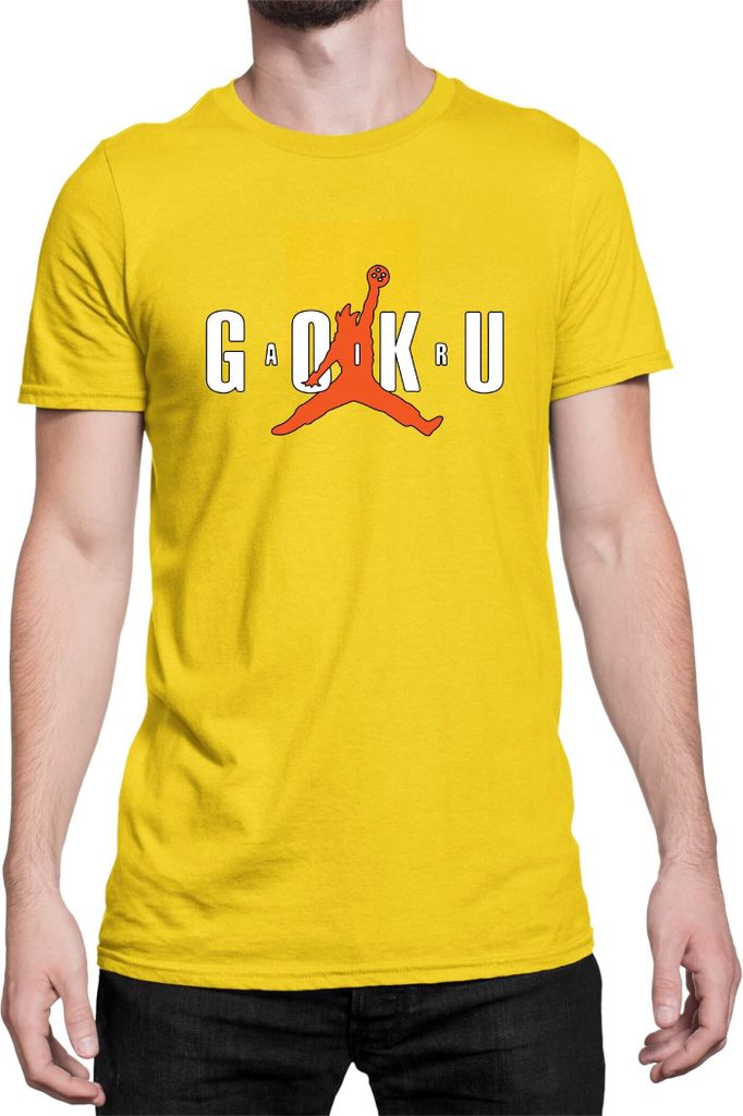 Herren T-Shirt Dragon Anime Manga Ball Z Goku Air, Man S / Gelb