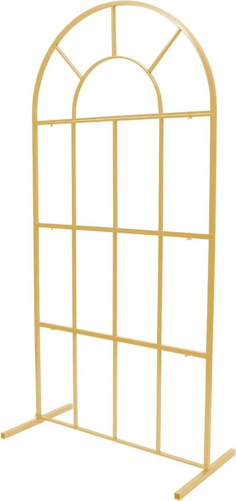 Traubogen/Hochzeitsbogen - Hintergrundständer & Ballonbogen - Eisen - 100×50×200 cm - Größe L - Gold
