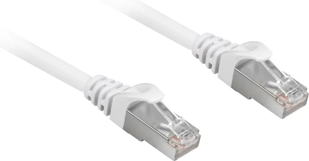 Sharkoon CAT.6a SFTP 1m Bianco | Gaming LAN Cable Latenza Zero