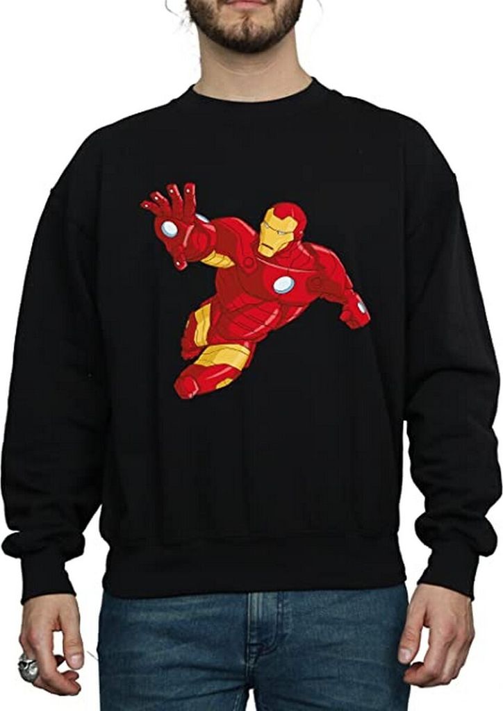 Iron Man - "Simple" Sweatshirt für Herren BI480 (M) (Schwarz)