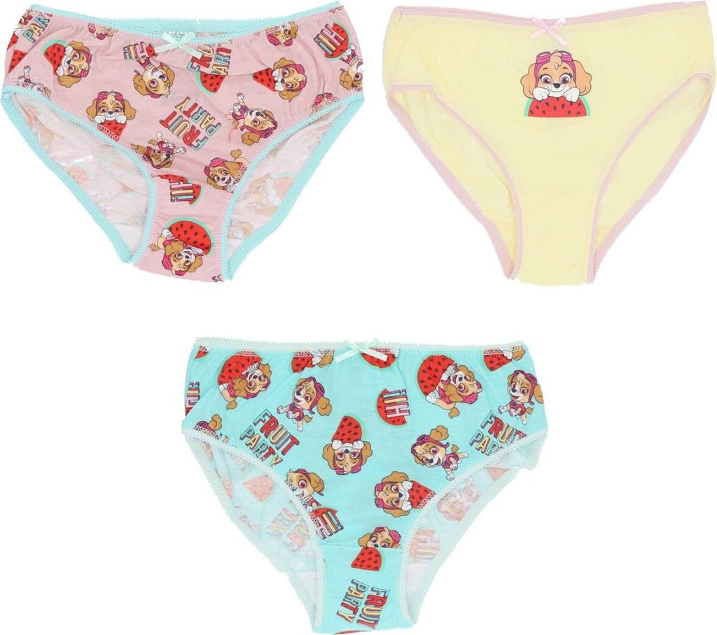 Paw Patrol Mädchen Slips – 3er Pack Unterwäsche aus reiner Produktbild 