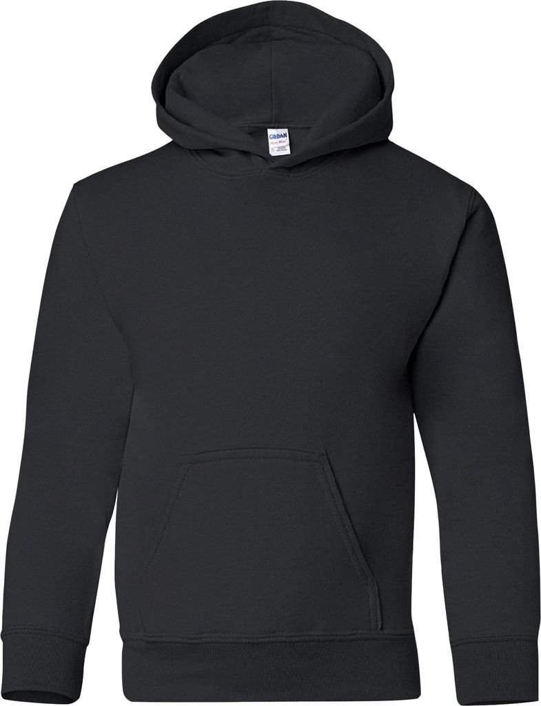 Gildan Kinder Sweatshirt mit Kapuze BC469 (XL) (Schwarz)