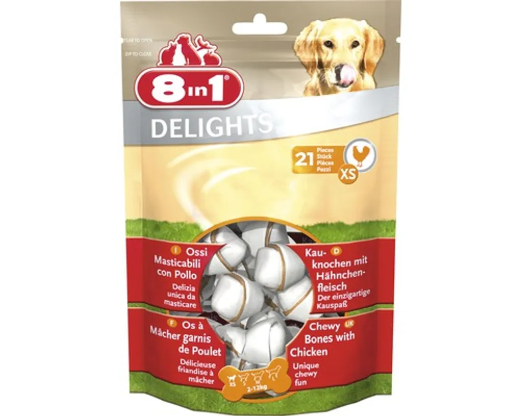 Delizie da Masticare XS 21 Pezzi - Snack Igiene Dentale Cani Piccoli - 9